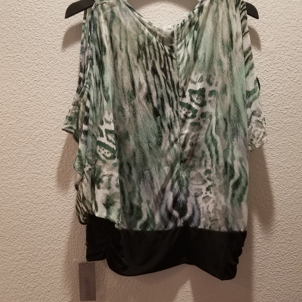 Jennifer Lopez Large Green Blouse